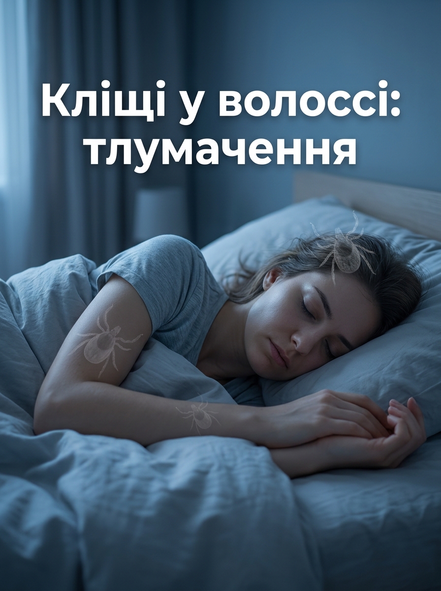 що означає сон про кліщів на собі або у волоссі загалом