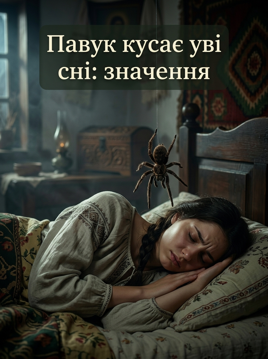 чому сниться павук, який нападає або кусає