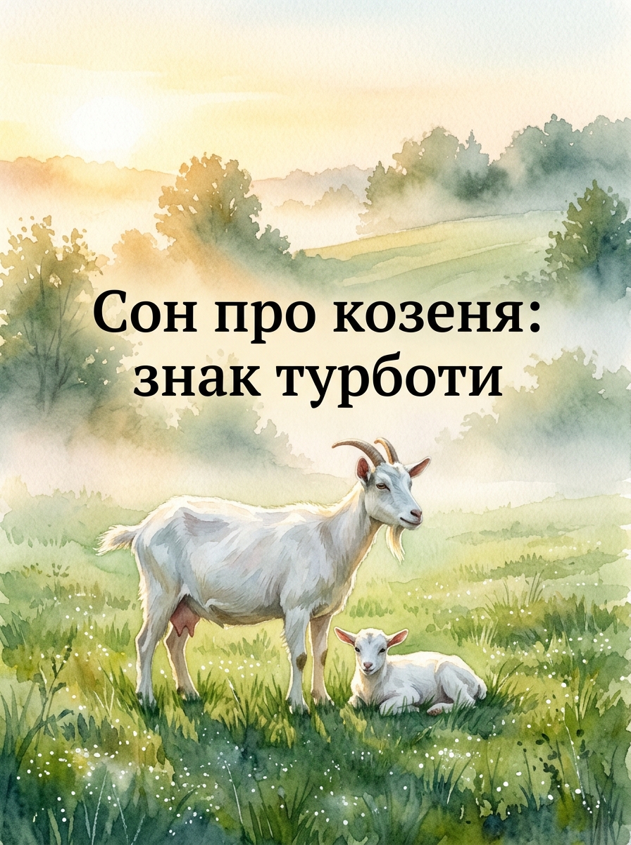 чому сниться коза або козеня: загальне значення