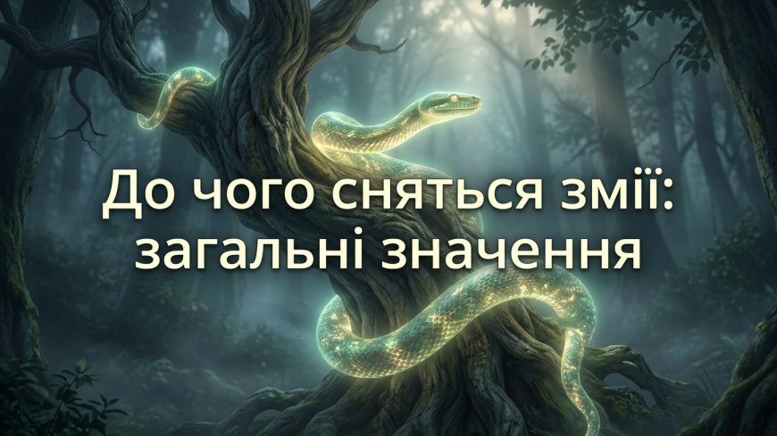 До чого сняться змії: загальні значення сновидінь та їх тлумачення