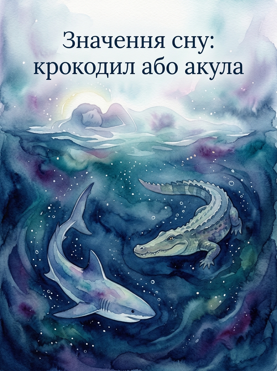 чому сниться крокодил або акула: загальне значення