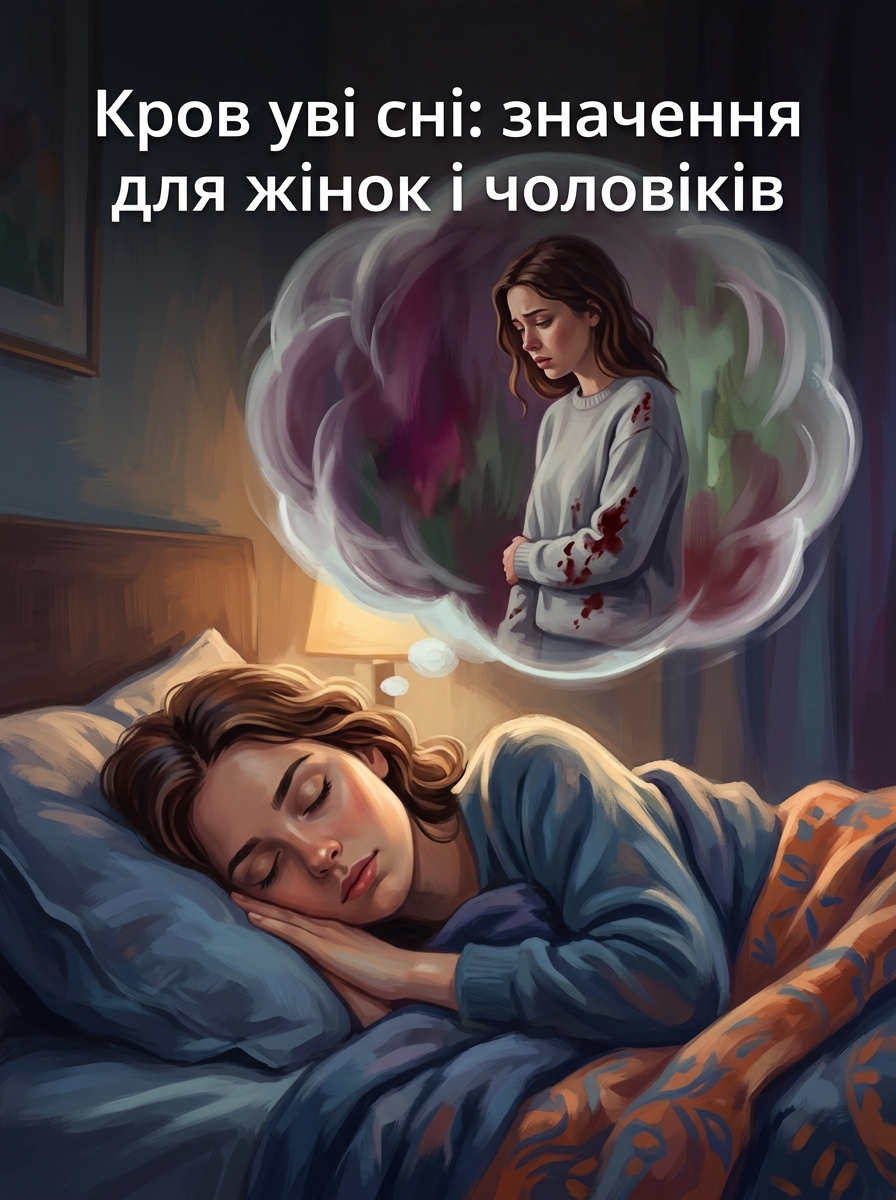 що означає сон про кров на собі загалом