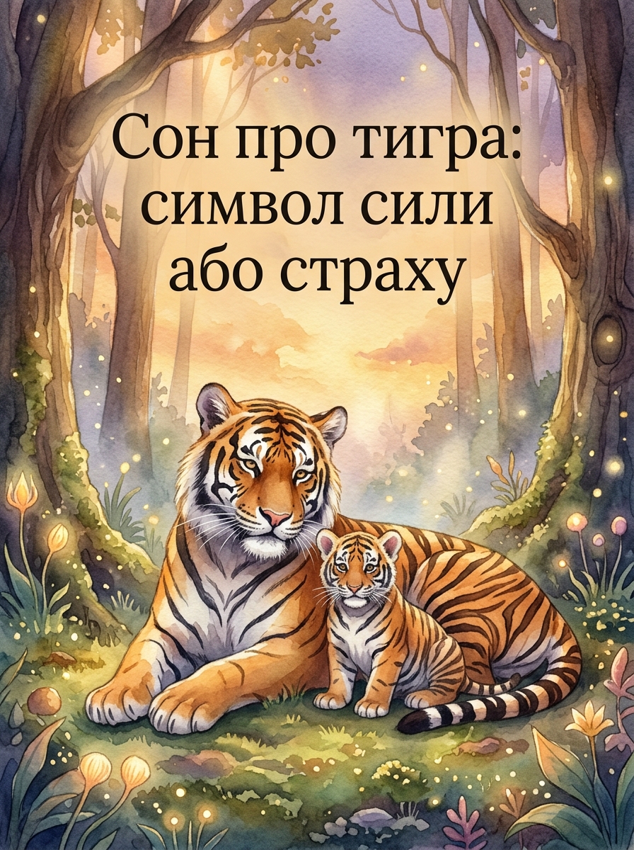 що означає сон про тигра чи тигреня загалом